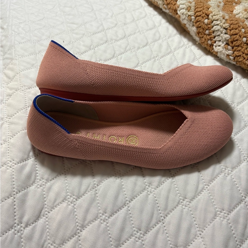Rothy's Women's Pink Flats Round Toe - Picture 2 of 9